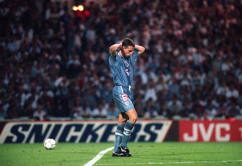 Gareth Southgate at Euro '96