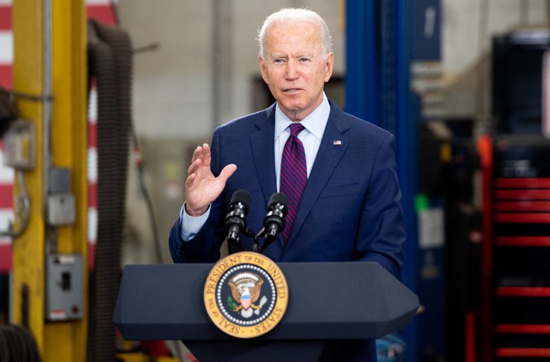 President Joe Biden speaks