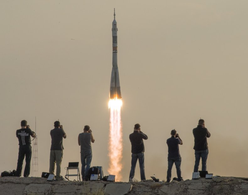 Soyuz taking off