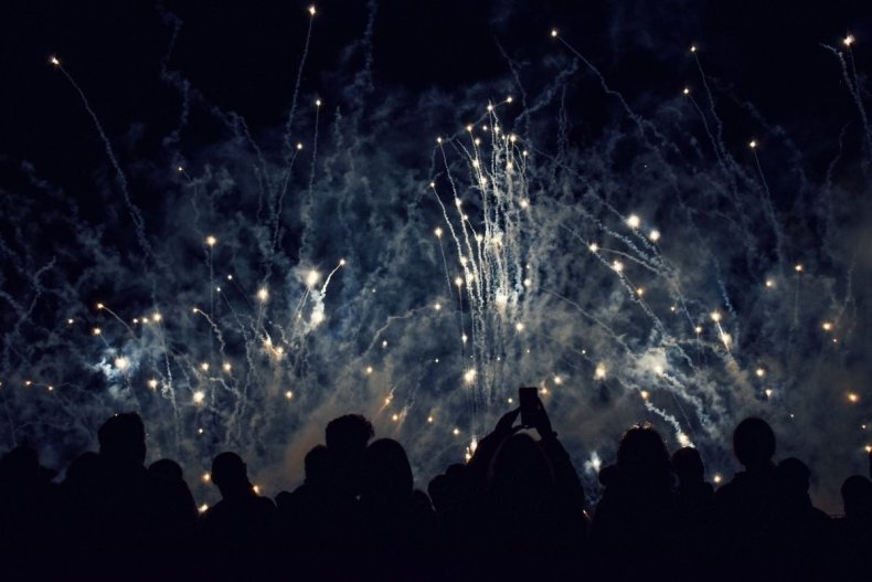 File photo of person with sparkler