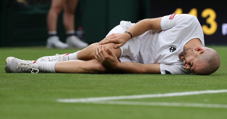 Adrian Mannarino at WImbledon