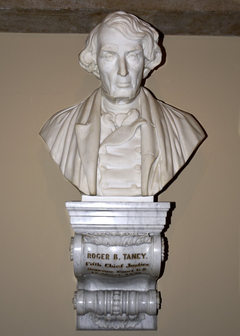 Robert B. Taney statue at the Capitol.