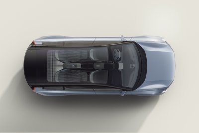Volvo Concept Recharge overhead roof seats