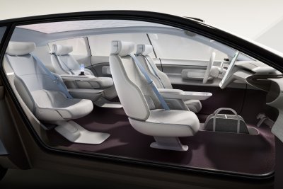 Volvo Concept Recharge seats interior design style