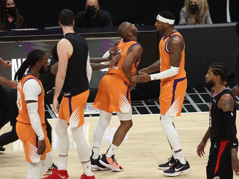 Patrick Beverley and Chris Paul