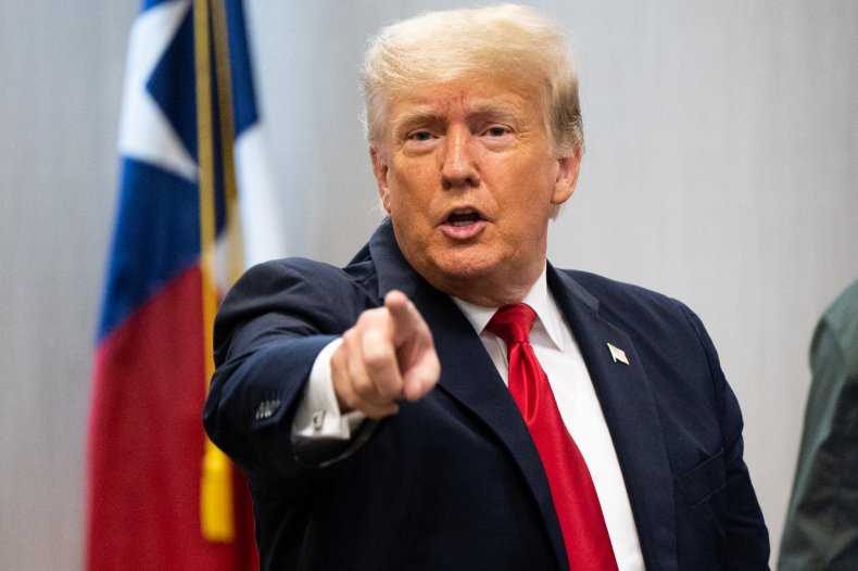 Donald Trump Addresses the Media in Texas