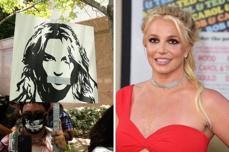 Britney Spear and Free Britney campaigners