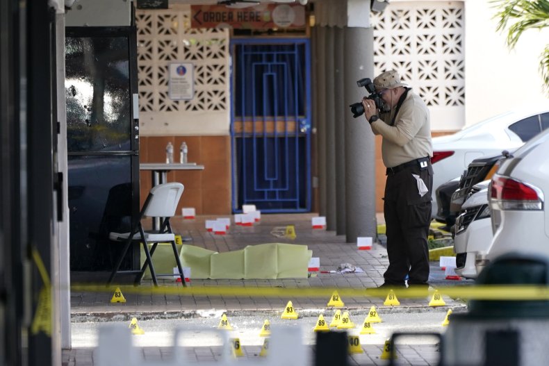 Miami-Dade banquet hall shooting scene