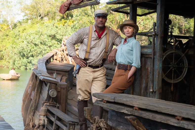 Dwayne Johnson and Emily Blunt Jungle Cruise