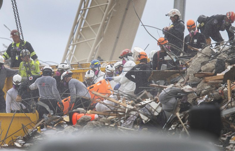 Surfside Florida Building Collapse Pause Operations