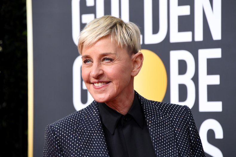 Ellen DeGeneres at Golden Globes
