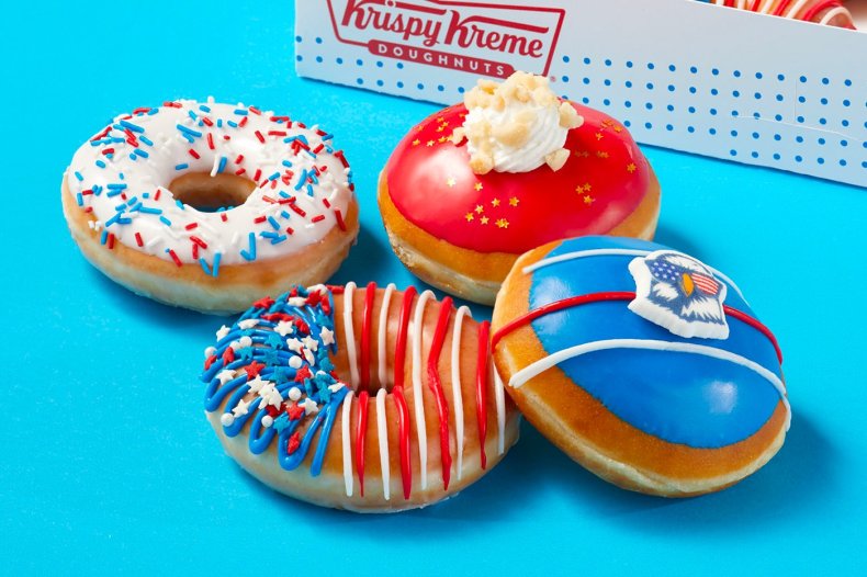 Krispy Kreme July 4 doughnuts