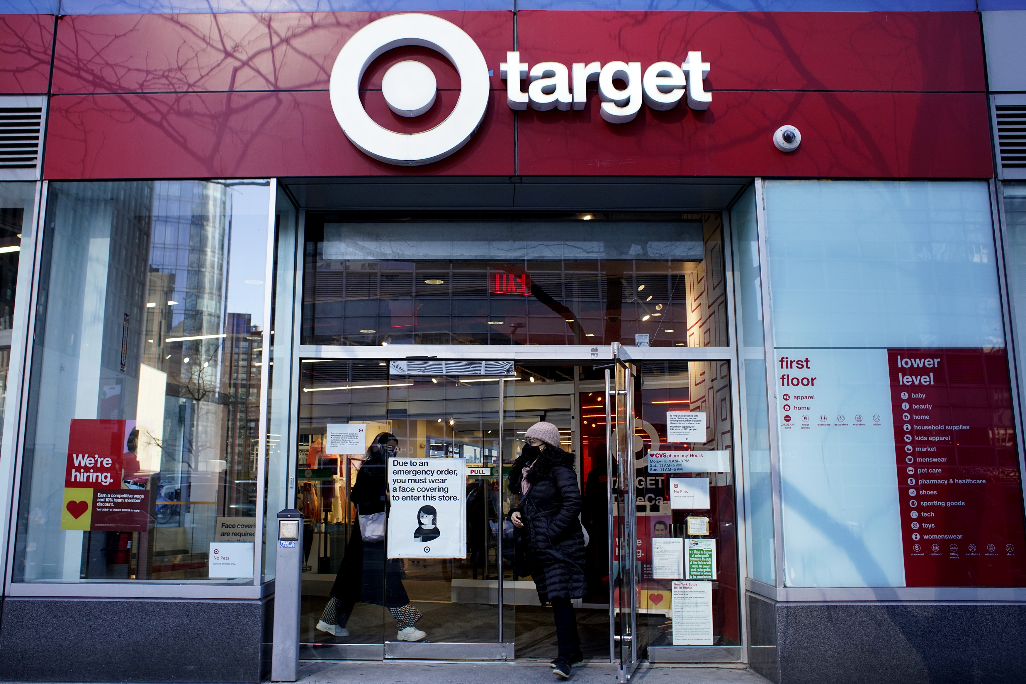 Target Corporation executives said they will begin closing all six of their San Francisco stories earlier than normal because of the city's rampant cr