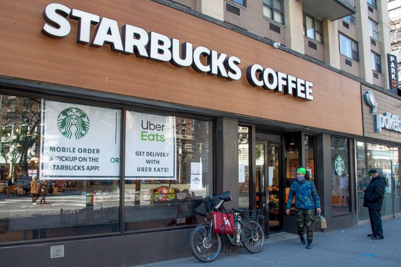 A Starbucks store in New York City.