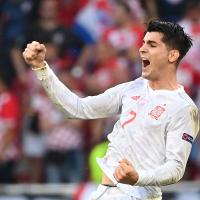 Spains striker Alvaro Morata Spains striker Alvaro Morata