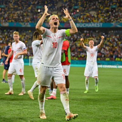 Switzerland captain Granit Xhaka Switzerland captain Granit Xhaka