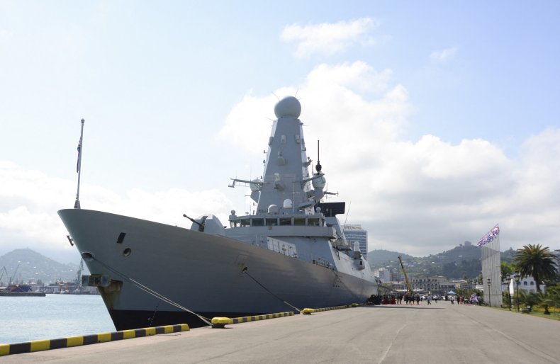 HMS Defender in Batumi, Georgia Black Sea