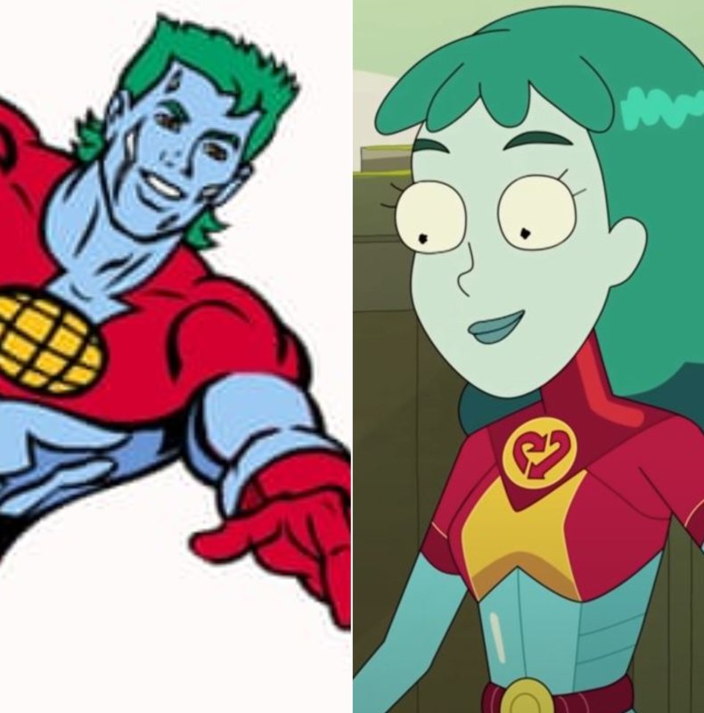 Captain Planet and Rick and Morty