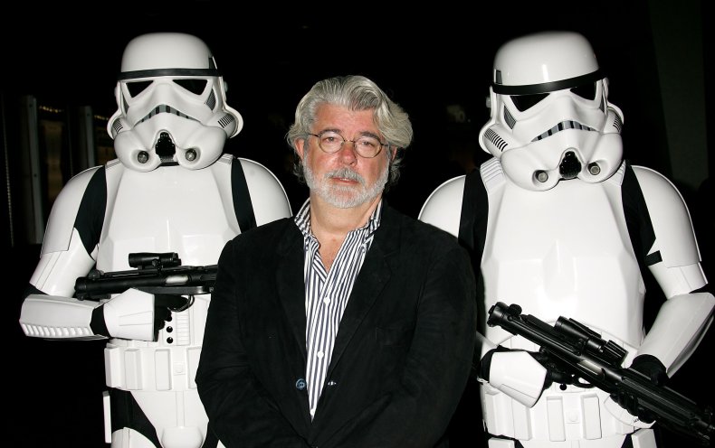 George Lucas at Star Wars screening 