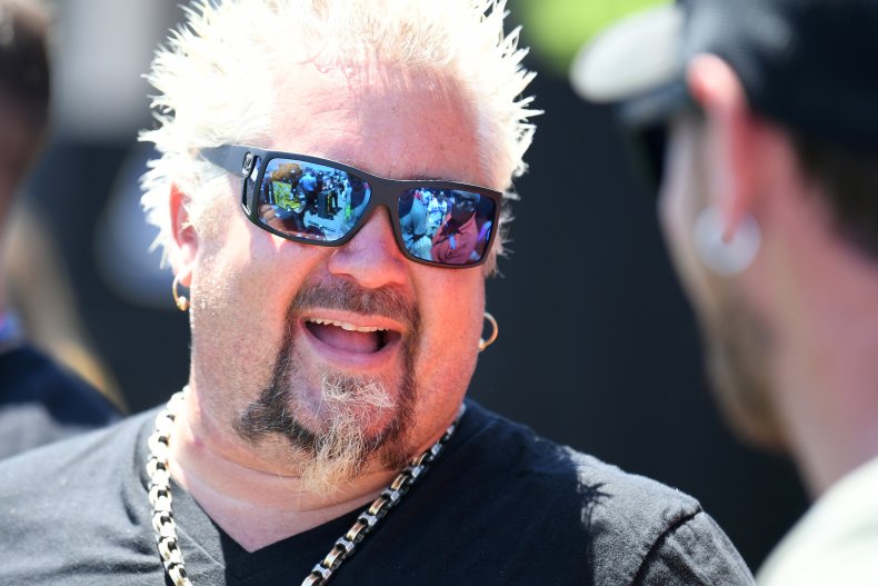 Guy Fieri at NASCAR event 