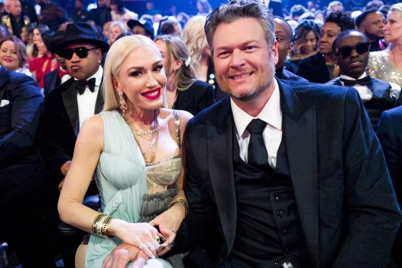 Gwen Stefani and Blake Shelton at Grammys