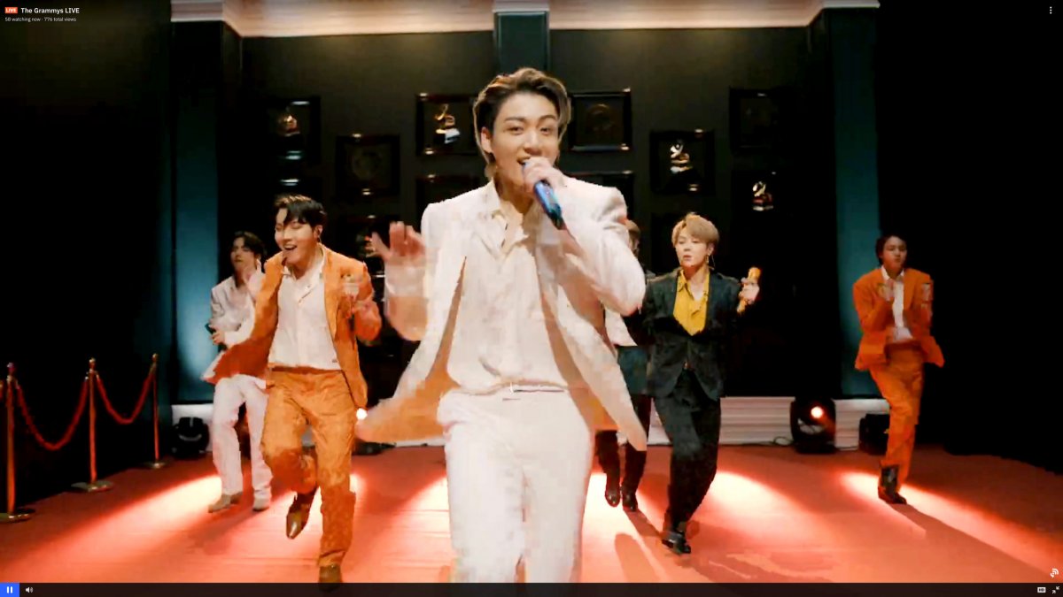 Korean pop icons BTS walk at Louis Vuitton's Fall 2021 show in Seoul