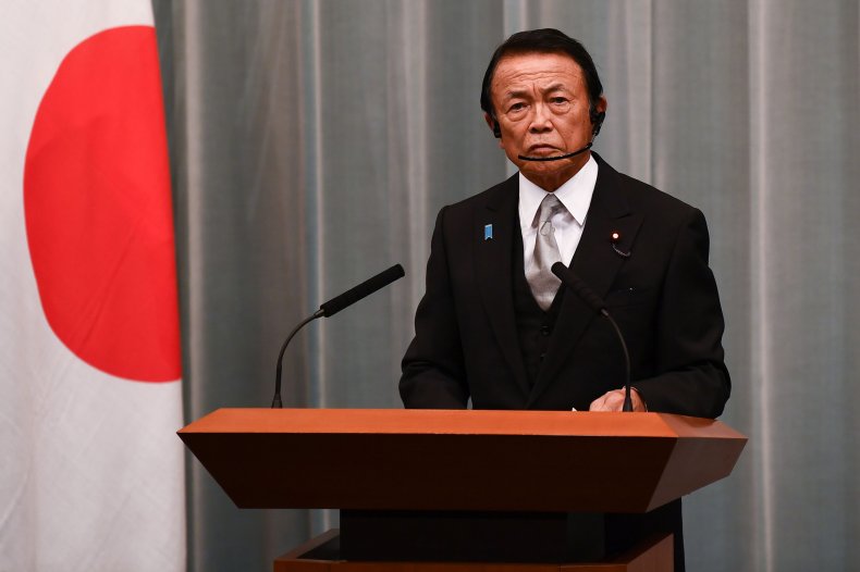 Japan Deputy PM Address Tokyo Press