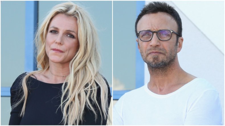 Britney Spears and Larry Rudolph