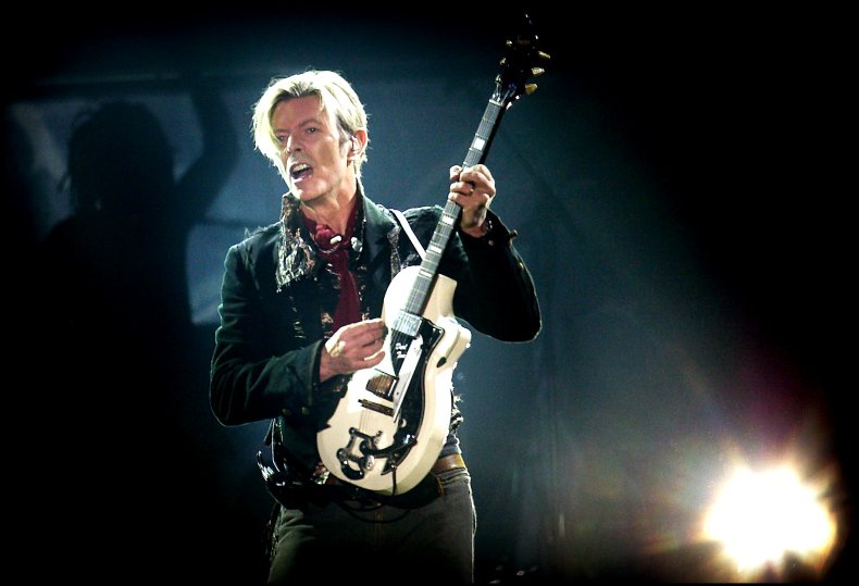 David Bowie performing in Copenhagen