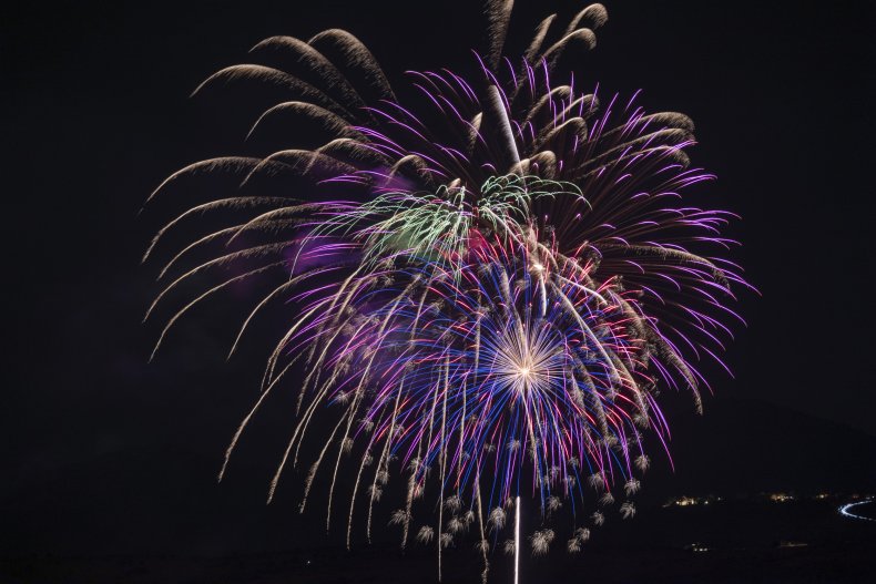 Viral video firework hits building starting fire