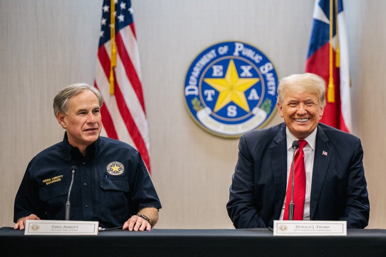 Former President Donald Trump endorses Greg Abbott