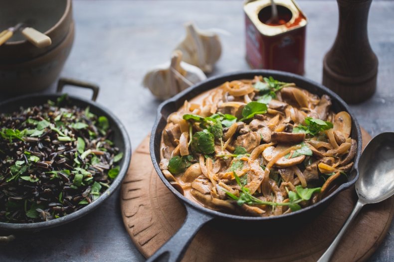 Chestnut Mushroom Stroganoff