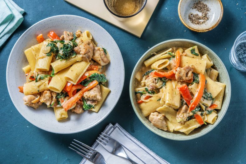 Hello Fresh's Creamy One Pot Fajita Chicken