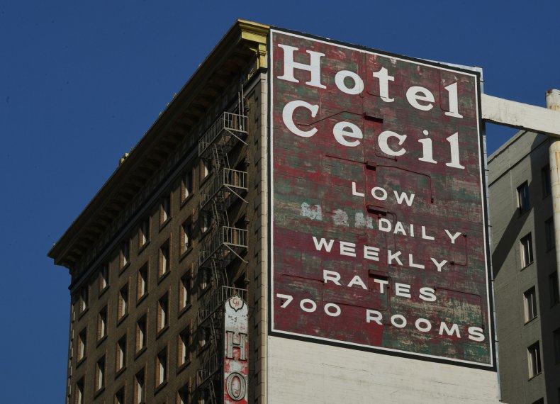 View of Cecil Hotel from outside