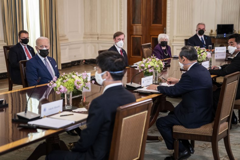 President Joe Biden Meets PM Yoshihide Suga