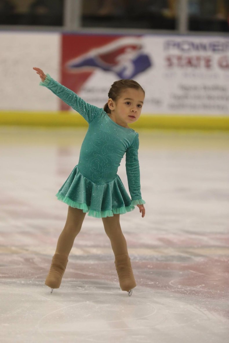 Photo of Aspen Jacobi ice skating.