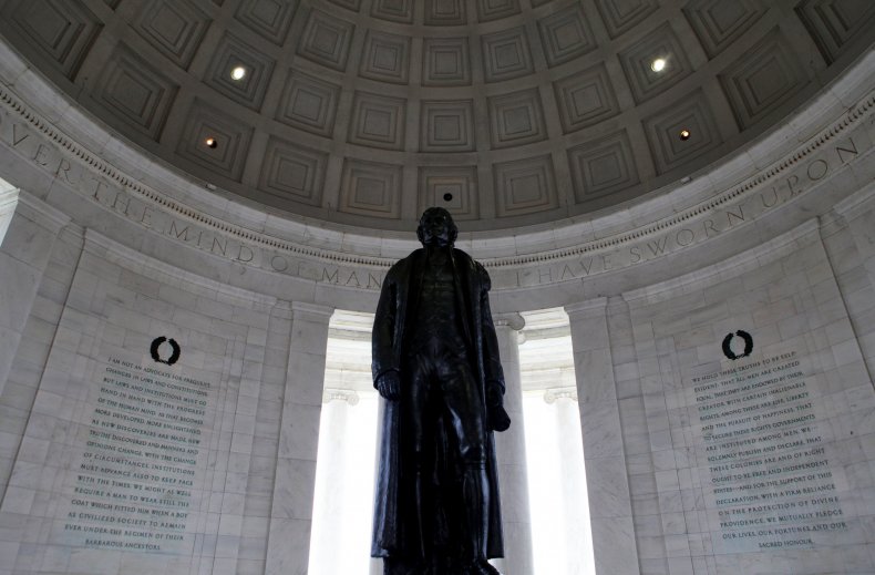 Jefferson Memorial statue