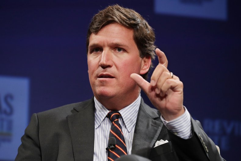 Tucker Carlson Speaks During a 2019 Event