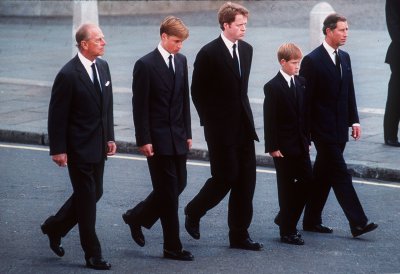 Prince Harry Walks Behind Princess Dianas Coffin Prince Harry Walks Behind Princess Dianas Coffin