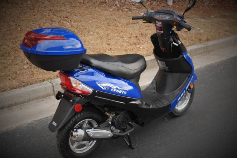 Julius Brown's moped was stolen on Monday. 