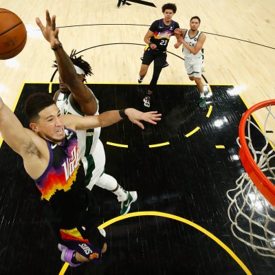 Devin Booker of the Phoenix Suns Devin Booker of the Phoenix Suns