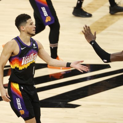 Devin Booker of the Phoenix Suns Devin Booker of the Phoenix Suns