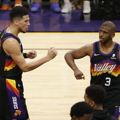 Devin Booker of the Phoenix Suns Devin Booker of the Phoenix Suns