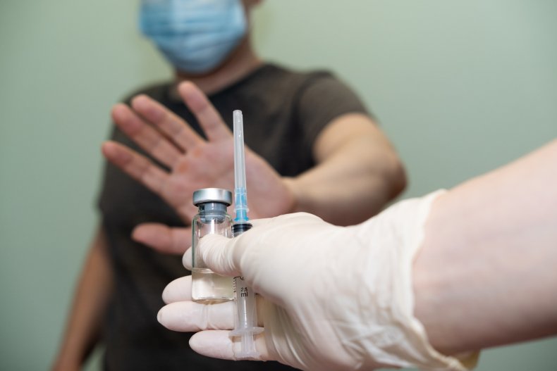 Patient rejects doctor's vaccine in office