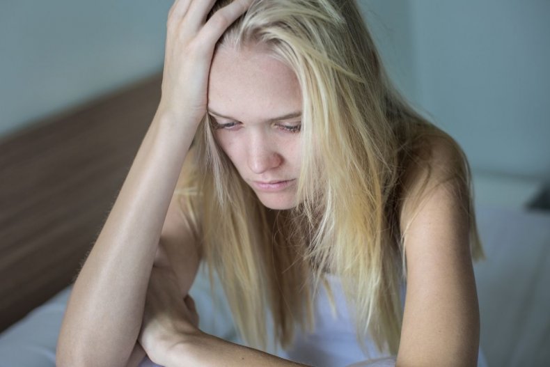 File photo of a tired person
