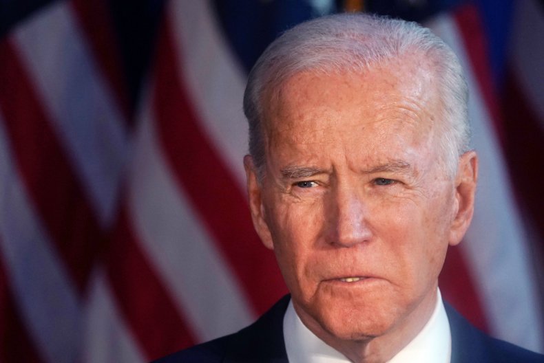 Democratic Presidential candidate Joe Biden delivers a