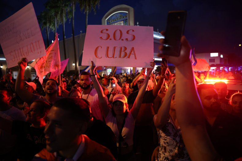 What Is Happening in Cuba? Protests and Unrest
Explained 3 People rally near Versailles restaurant in Miami.