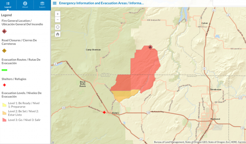 Grandview Fire, Oregon