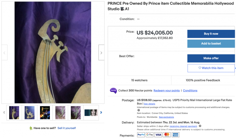 Instrument Once Owned By Prince ($24,000)