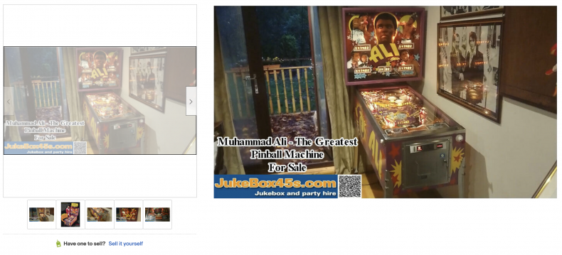 Muhammad Ali Pinball Machine ($25,000)